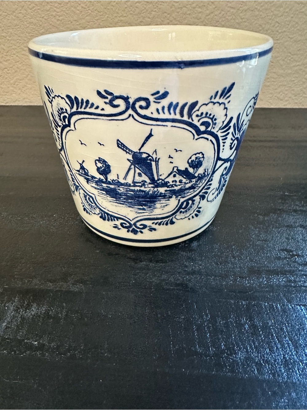 Delft Blauw Planter from Holland Hand-painted